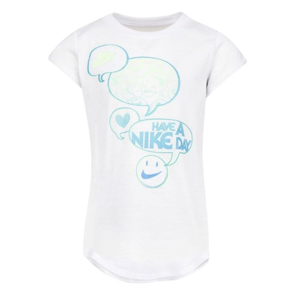 Nike Girls Recycled Polyester T-Shirt - White