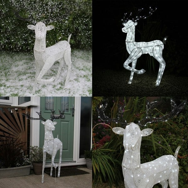 Monstershop Large Light Up Christmas Stag Reindeer Decoration