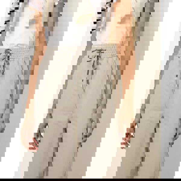 Blue Vanilla Elastic Waist Drawstring Trousers