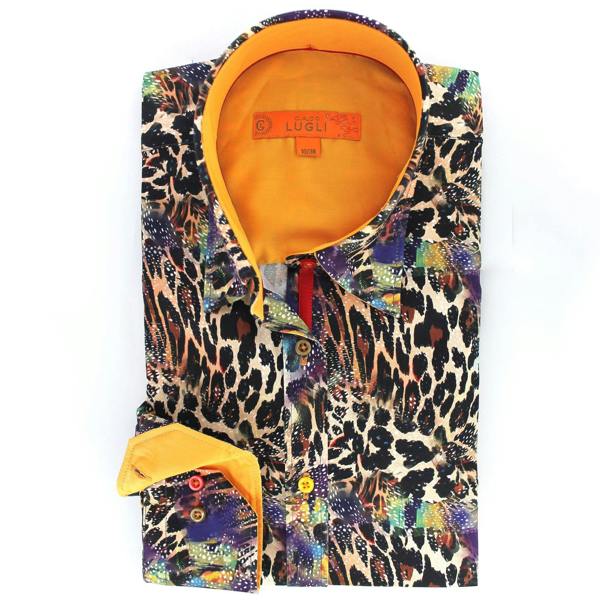 CATWOMAN LEOPARD  WOMENS  PRINT SHIRT – Premium Men's Patterned Shirt by Claudio Lugli | Bold Design, Tailored Fit, Best Printed Shirts