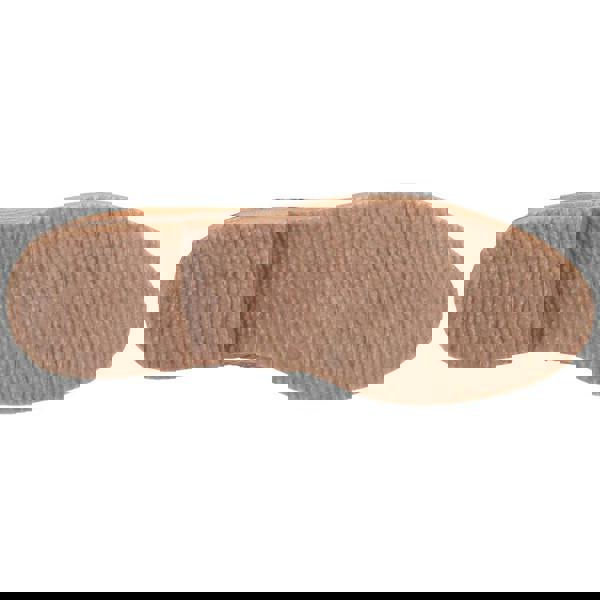 Hush Puppies Megan Womens Tall Hi Zip Up Mid Calf Boots - Wide, beige sole of the boot showing textured grip surface.