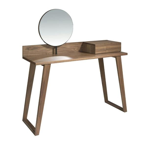 Angel Cerdá Walnut Dressing Table With Mirror 7000