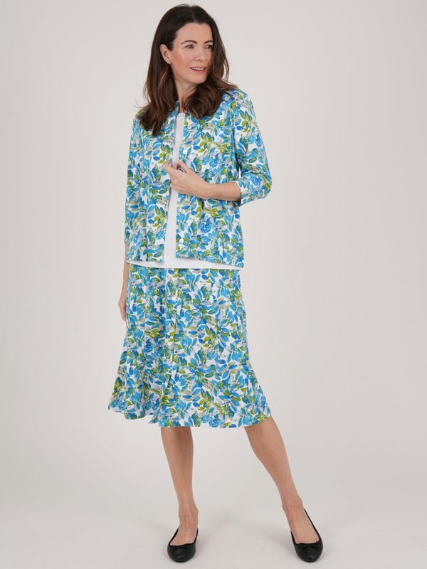 TIGI-Wear Floral Button Skirt