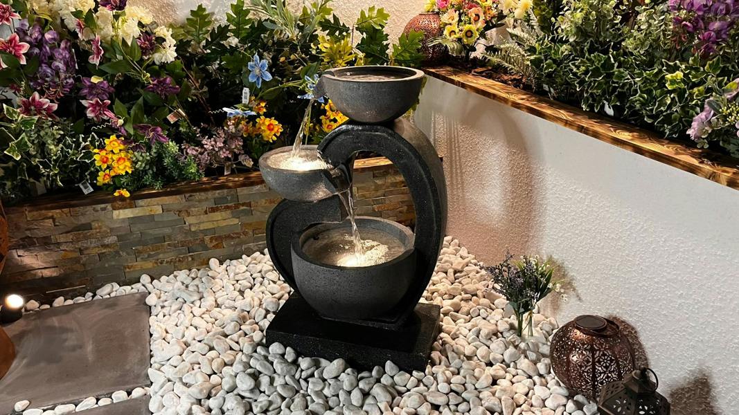 Tranquillity Water Features Fantasy Falls Contemporary Solar Water Feature