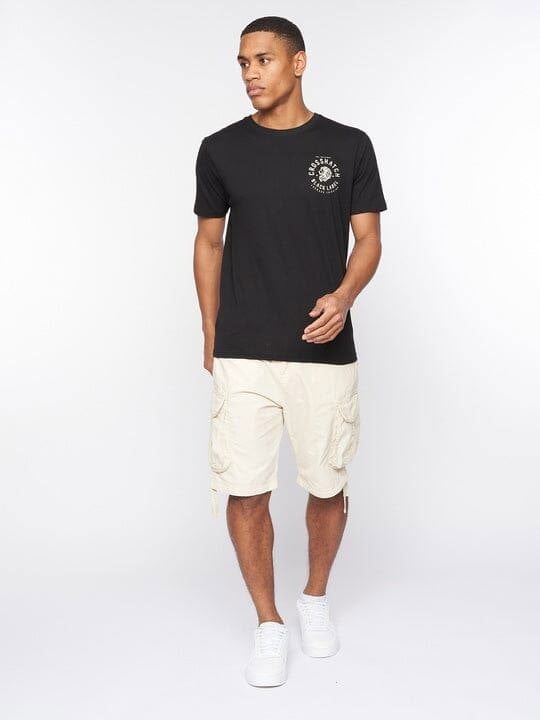 Crosshatch Jamstar Cargo Shorts Light Stone