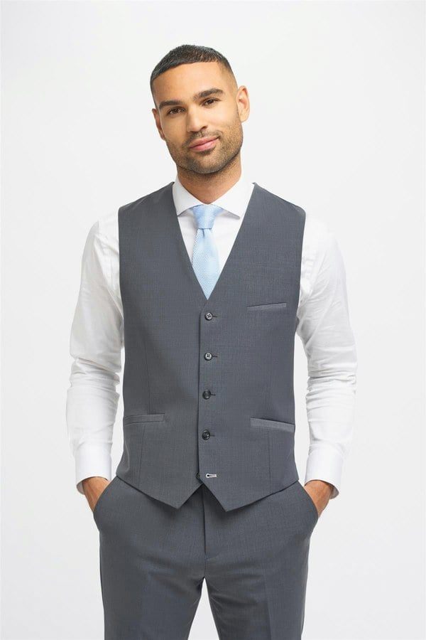 House of Cavani Bond Charcoal Waistcoat