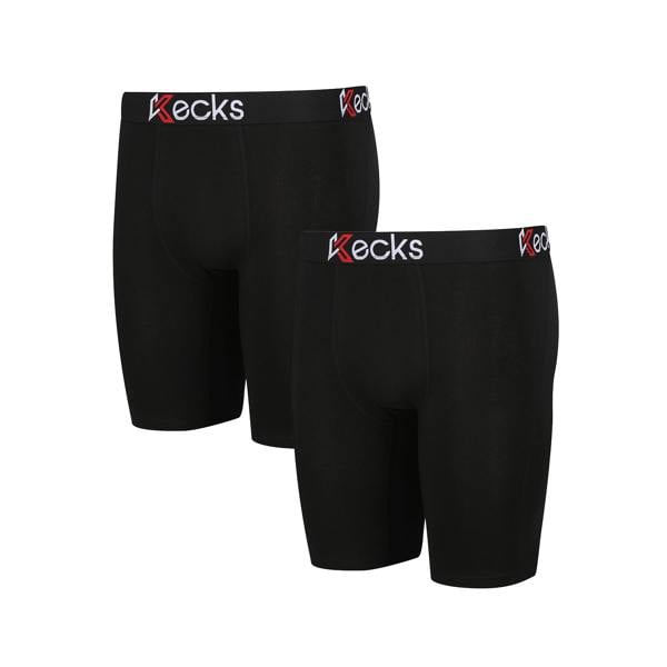 Kecks Mens Black Multipack Boxer Shorts 2 Pack