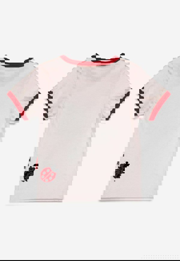 Organic Ladybird Applique Short Sleeved T-Shirt - Toby Tiger