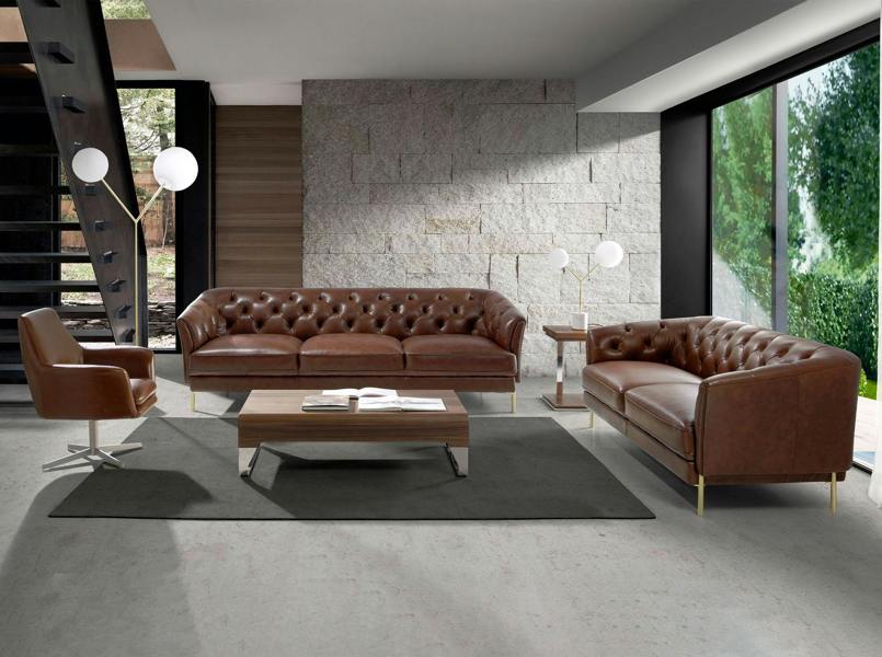 Angel Cerdá Square corner table walnut and chrome-plated steel 2038