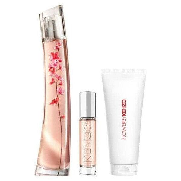 Kenzo Flower Ikebana Sakura Eau de Parfum 3 Piece Gift Set