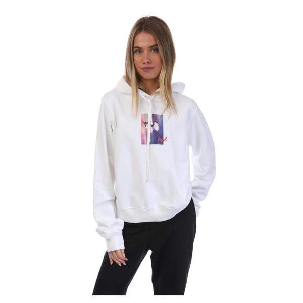 Diesel Womens/Ladies Reggy Relaxed Fit Hoodie - White - 
