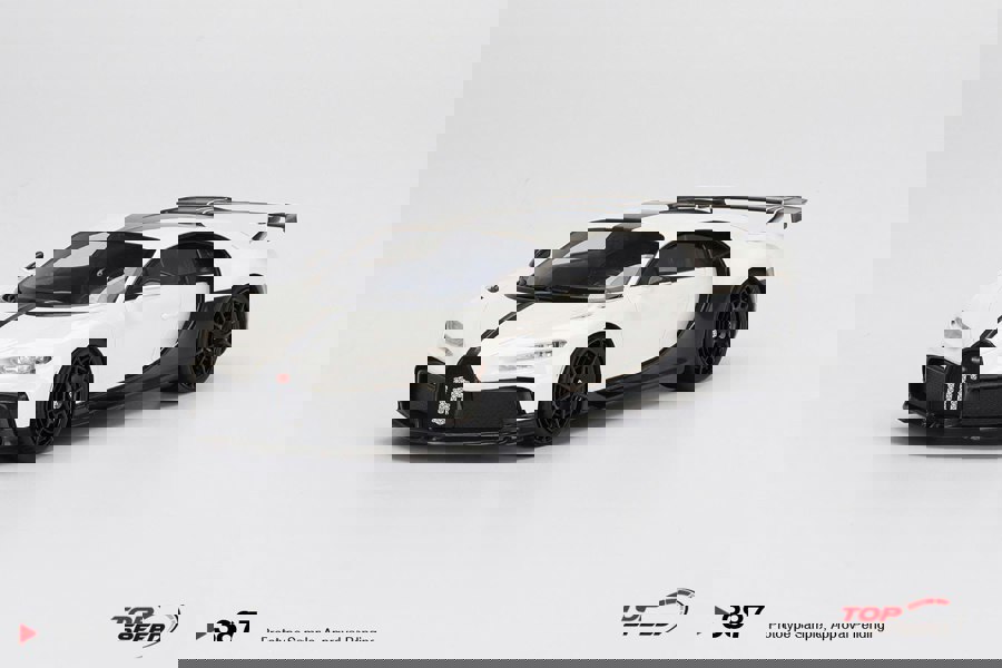 TSM Bugatti Chiron Pur Sport White 1:18 Scale TSM TS0387