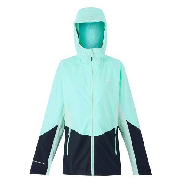 Regatta Womens/Ladies Raddick III Waterproof Jacket - Aruba Blue/Navy/Icy Morn - 