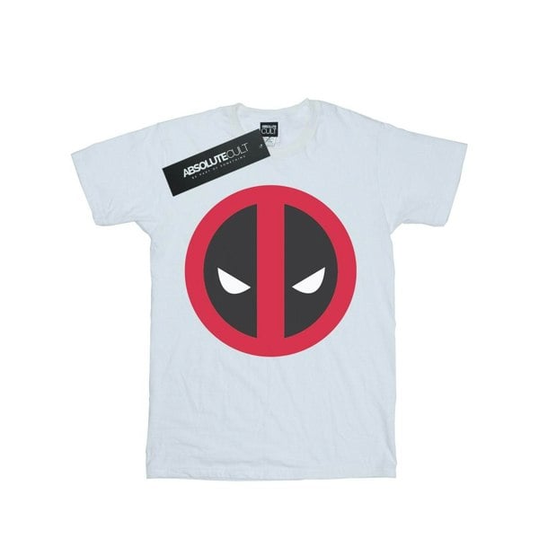 Marvel Mens Deadpool Large Clean Logo T-Shirt - White