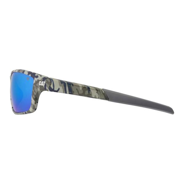 Caterpillar Sunglasses CTS-8020 119P Blue Camouflage Blue Mirror Polarized