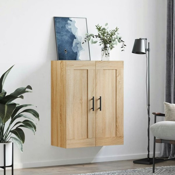 Berkfield Wall Mounted Cabinet Sonoma Oak 69.5x34x90 cm Engineered Wood