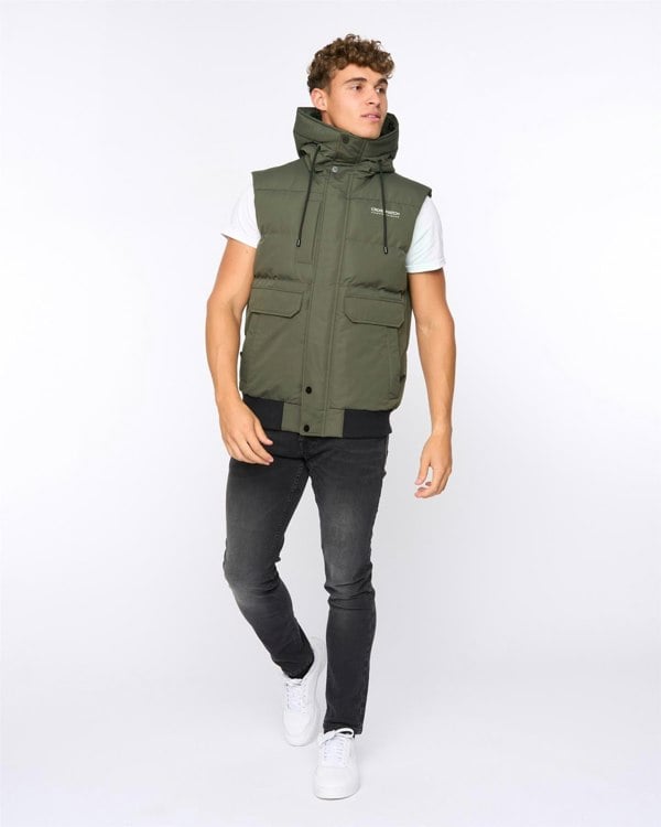 Crosshatch Milwaka Gilet Olive