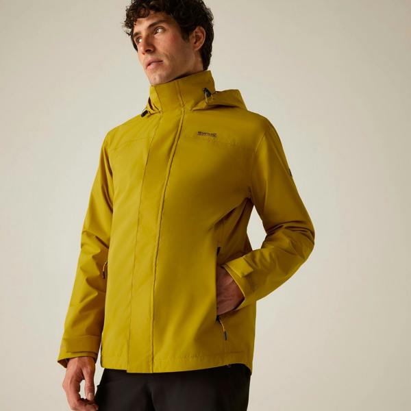 Regatta Mens Matt II Waterproof Jacket - Mustard Seed