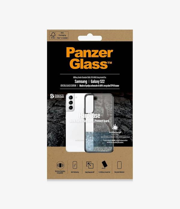 PanzerGlass Panzer Glass Military Grade Standard Hard Case for Samsung Galaxy S22 Smokey Black - 0371