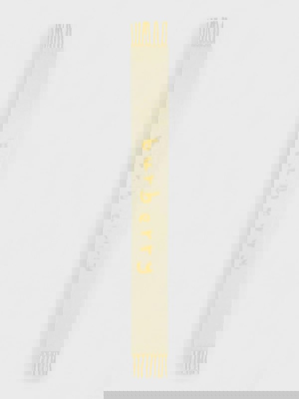 Burberry Logo Intarsia Reversible Scarf Alpaca Wool