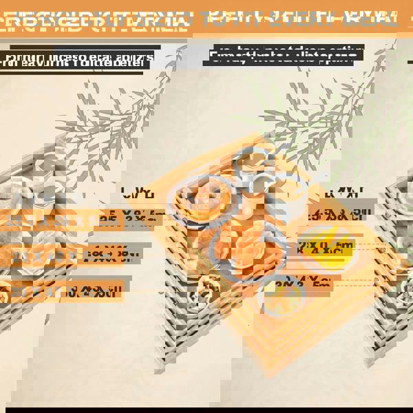 MANTRARAJ Bamboo Serving Trays with Handles Set of 3 Wooden Platters Rectangular Wooden Breakfast Tray