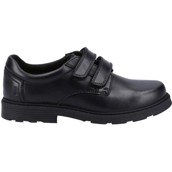 Hush Puppies Logan SNR Leather Boys's Black Shoes