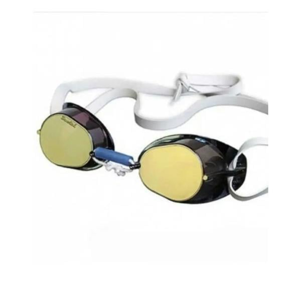 Malmsten Gold Mirror Swim Goggles with Low Profile Fit