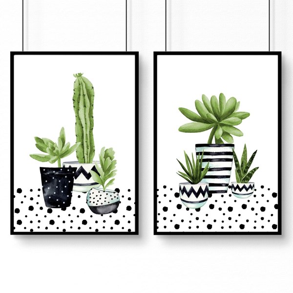 Art for the kitchen wall | set of 2 wall art prints