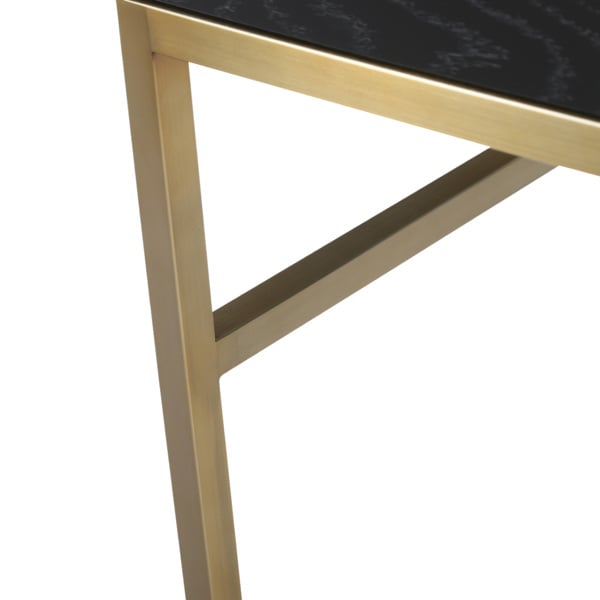 Tulip Dressing Table / Desk - Wenge (Black Stained Oak)