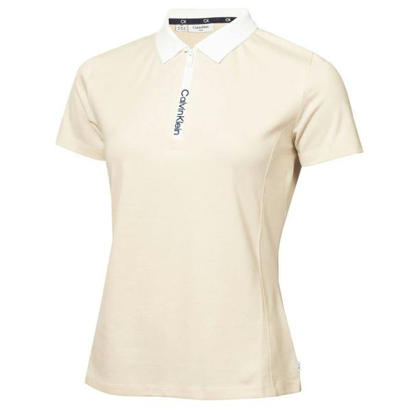 Calvin Klein Womens/Ladies Regular Polo Shirt - Birch - 