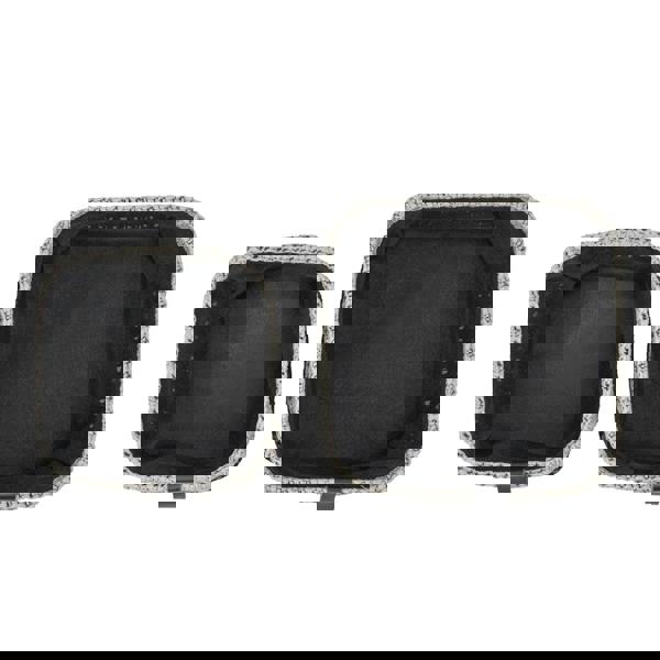 JVL Kenzi Square Fabric Storage Baskets for Home Organisation, Set of 2