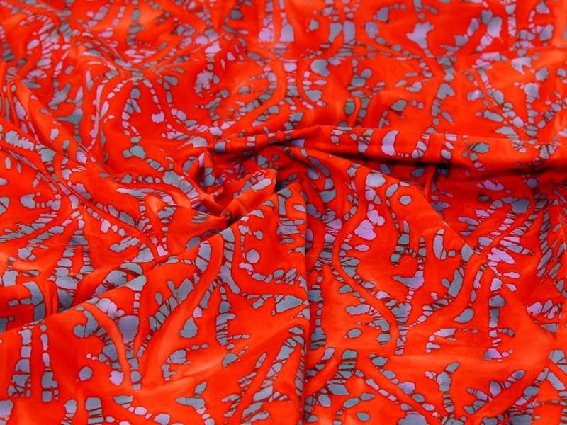 Minerva Core Range Cotton Batik Fabric - Tie Dye Design Dressmaking Fabric, 110 cm / 44" Wide - per metre