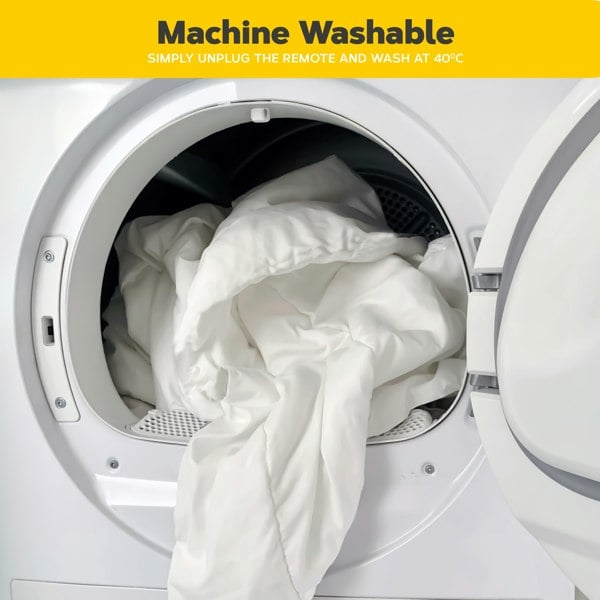 Air Pro Fleece Electric Under Blanket - Fitted Heated Mattress Cover with Controller - Super King - 180x200cm