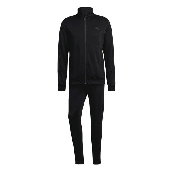 Adidas Mens Zipped Slim Tracksuit - Black