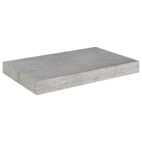 Berkfield Floating Wall Shelves 4 pcs Concrete Grey 40x23x3.8 cm MDF