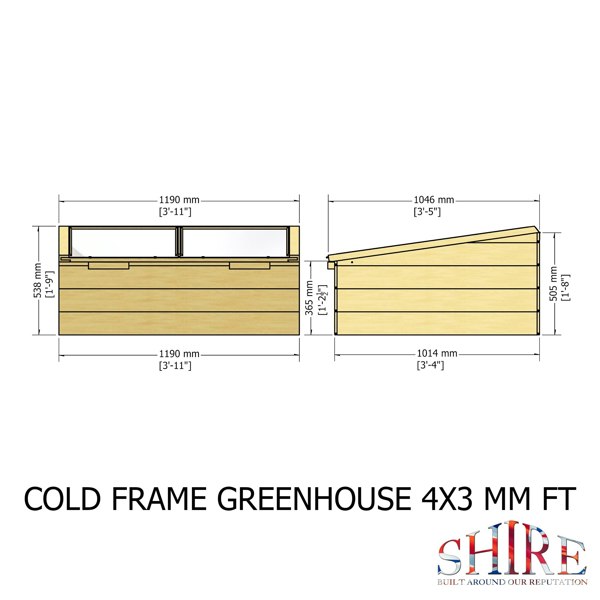Shire 4x3 Cold Frame Planter