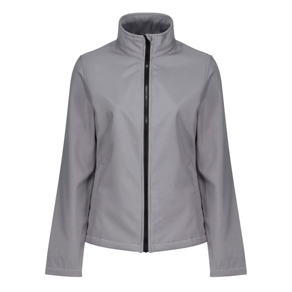 Regatta Standout Womens/Ladies Ablaze Printable Soft Shell Jacket - Rock Grey/Black