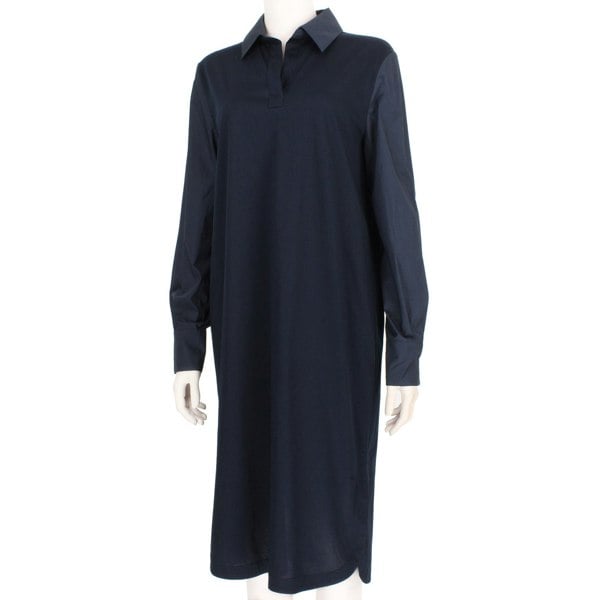 Max Mara Leisure jersey dress in navy blue