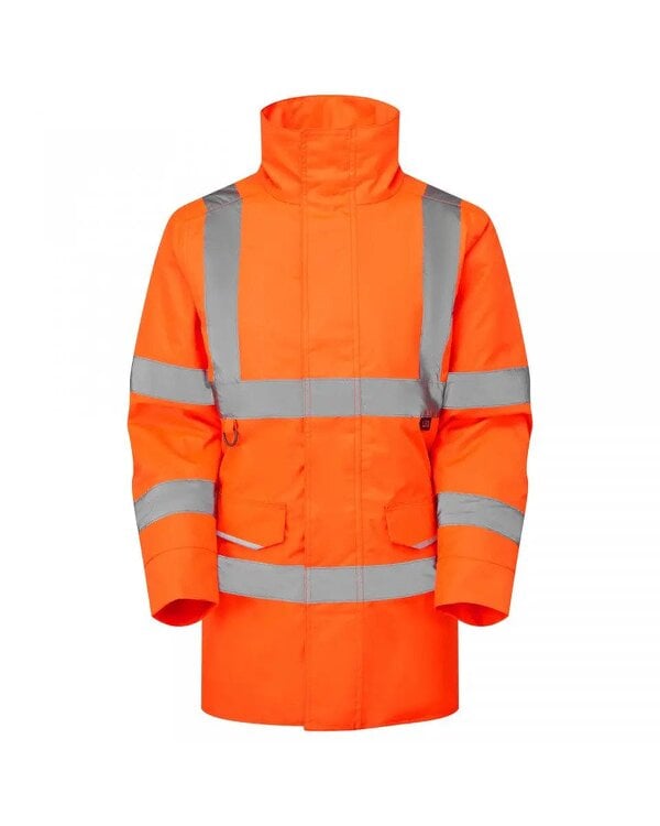 Leo Workwear Ladies Lined Baffle Anorak - Orange