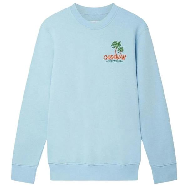 Casablanca Embroidered Coachella Valley Blue Sweatshirts