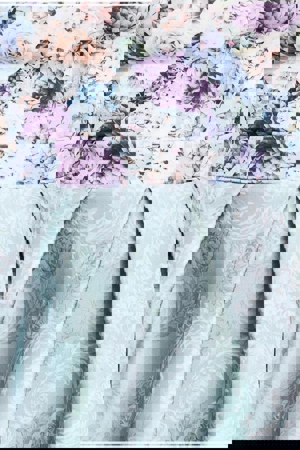 Sweetheart Floral Midi Dress - Sage Green DR3207