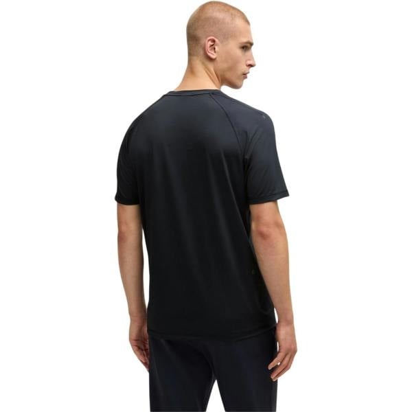 Boss Mens Tonal Logo Crew Neck Raglan T-Shirt - Dark Blue - 