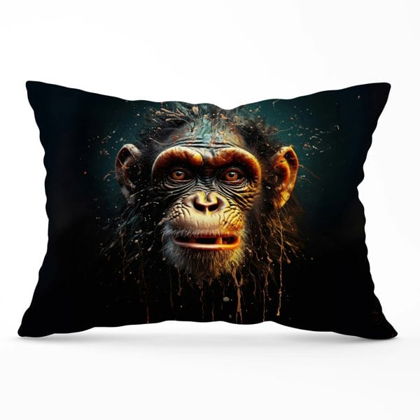 Warren Reed Splashart Monkey Face Cushions