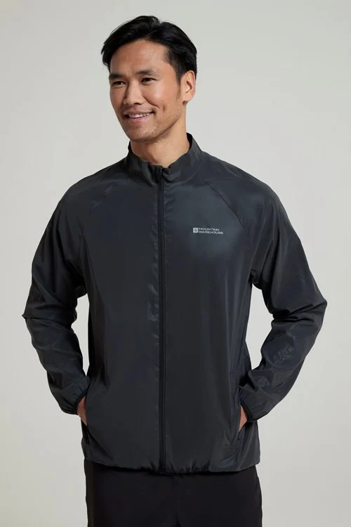 Mountain Warehouse Mens Reflective Jacket - Black