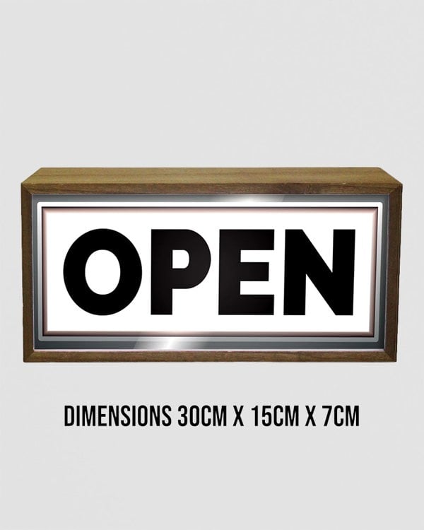 Light Box Open Sign