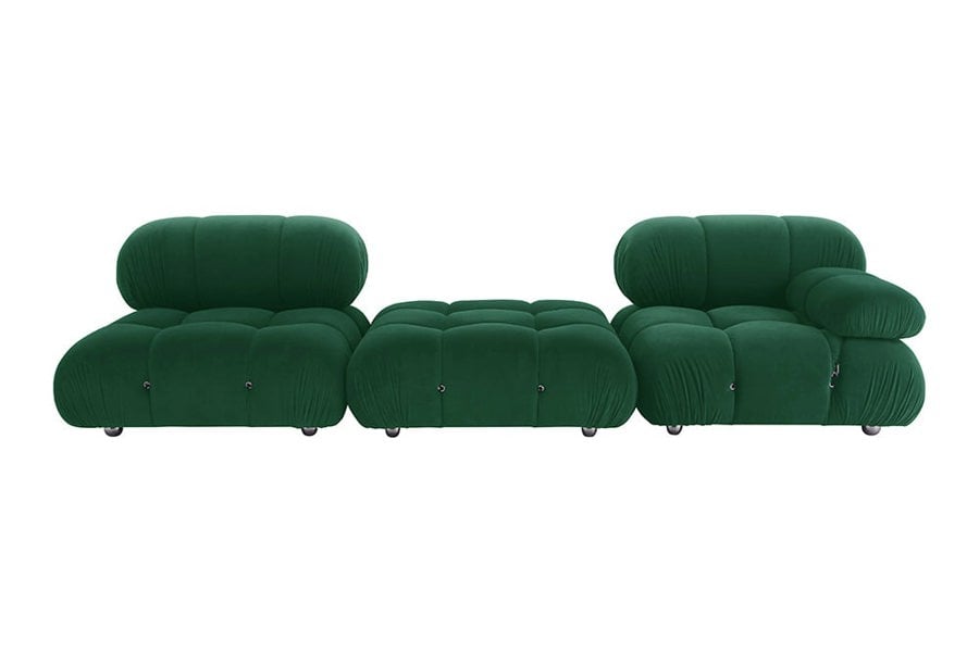 B&B Camaleonda Style Sofa, Two Seater, Three Seater, Three Seater Corner Sofa, Velvet-Rit Concept-Green-Two Seater 190cm-NO Ottoman-Rit Concept