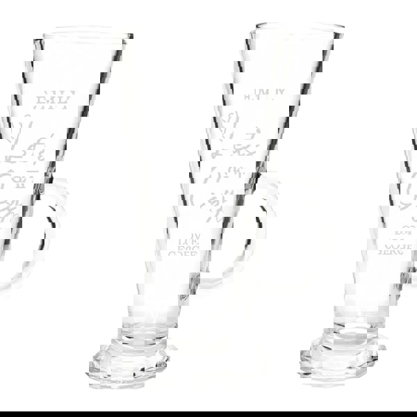 Personalised Memento Company Personalised Get Cosy Latte Glass