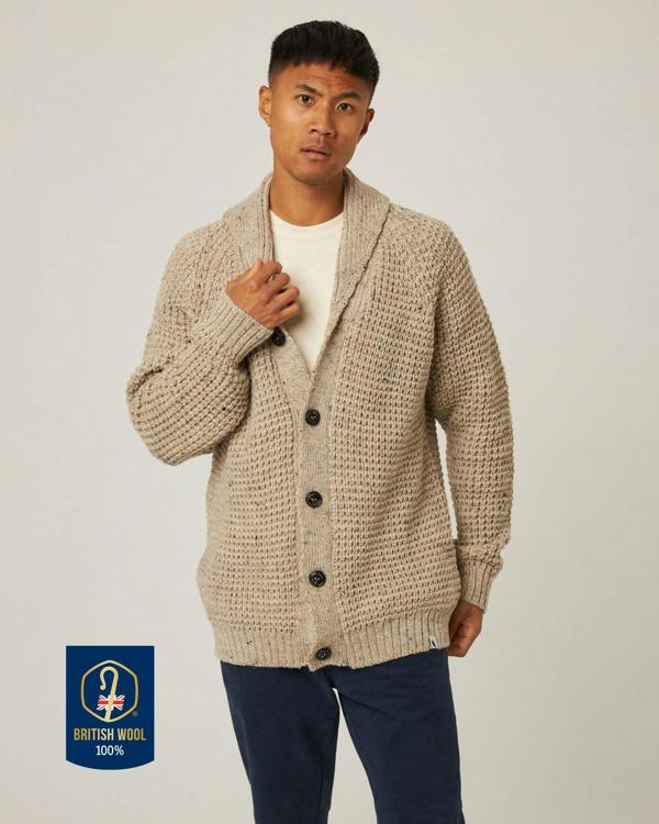 Peregrine  Waffle Shawl Cardigan