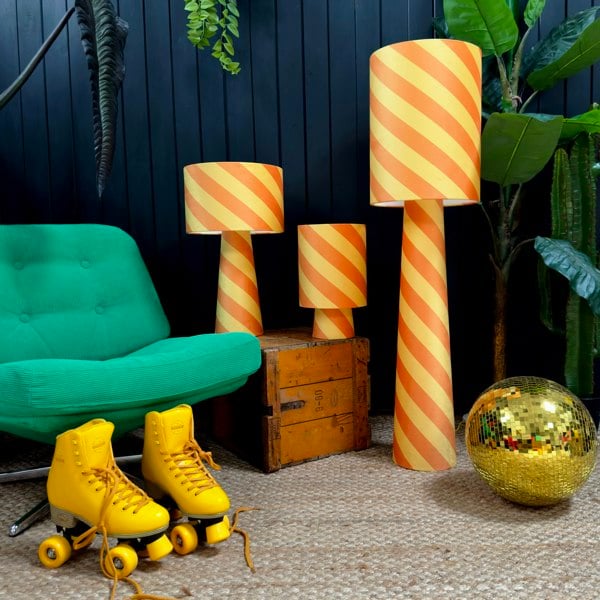 love frankie helter skelter lamps in marmalade