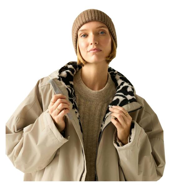 Regatta Unisex Adult Abstract Floral Waterproof Changing Robe - White Pepper - 